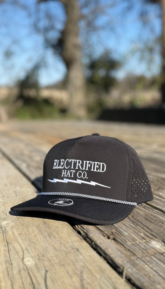 Electrified perforated rope hat